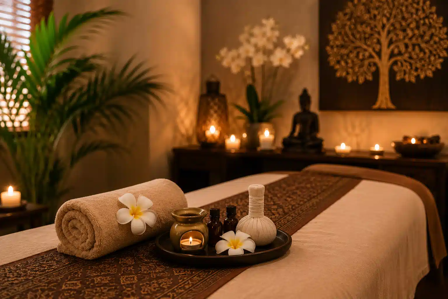 Patchara Thai Massage candlelit treatment room