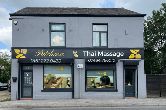 Patchara Thai Massage shop front on Bury New Road